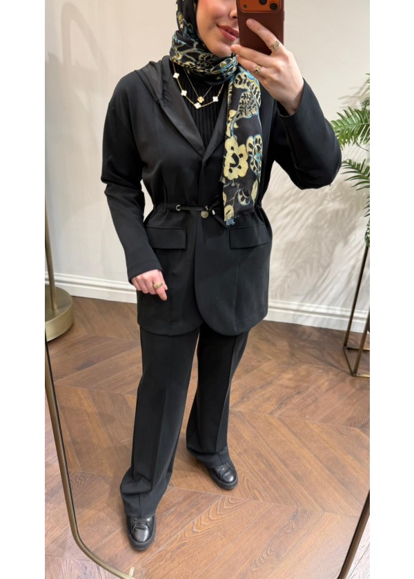 TIĞ TRİKO PARAŞÜT OYSHO KUMAŞ TAKIM SİYAH 