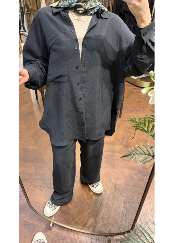 QOOQ SİLVA GÖMLEK SİYAH