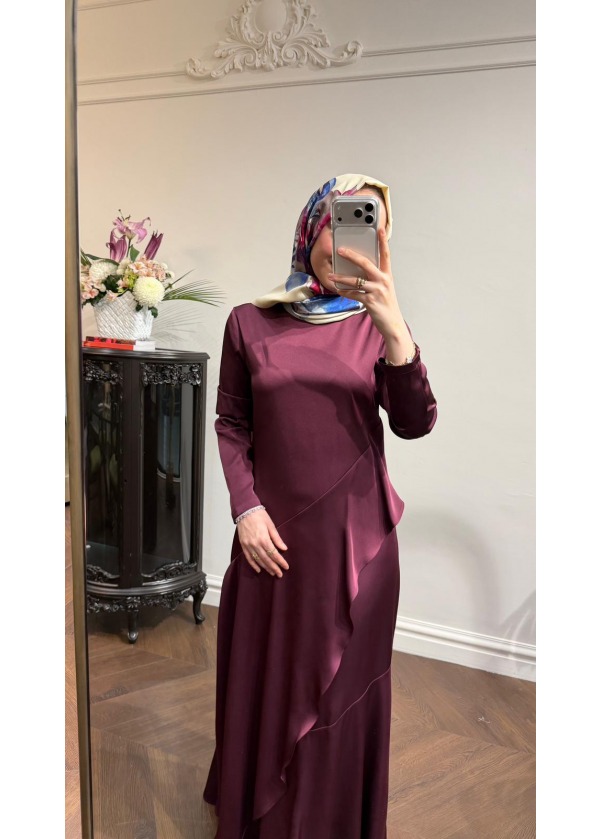 ZEMS ELBİSE BORDO